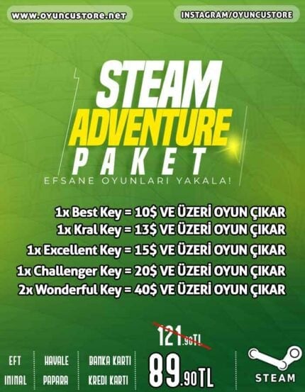Steam Adventure Paket