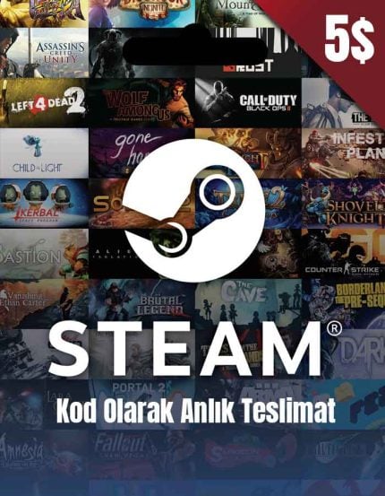Steam Cüzdan Kodu 5 USD